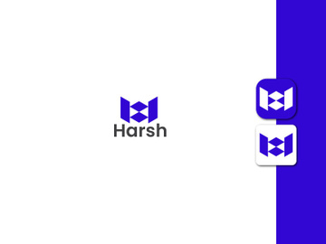 Lettermark Logo - Letter H Logo - Gradient Logo - Business Logo Design preview picture