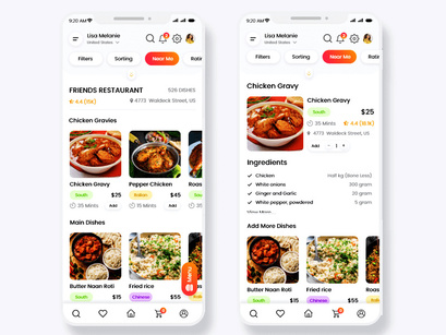 Food Order and Delivery Mobile App UI Kit