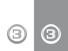 B letter logo template vector illustration