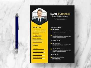 Modern Resume CV Template Ver-12 preview picture