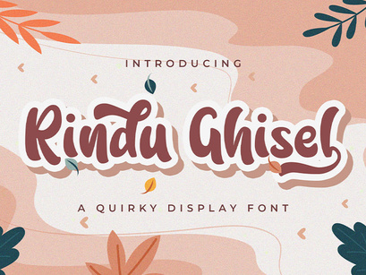 Rindu Ghisel - Quirky Script Font