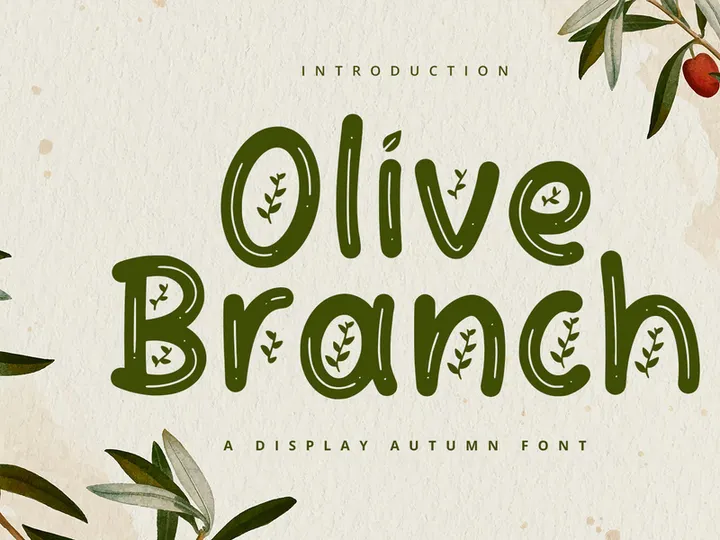 Olive Branch - Display Font
