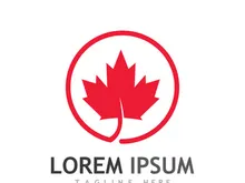 Canadian maple leaf logo design with a creative idea.