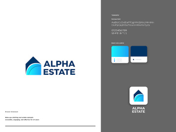 ALPHA Real Estate Logo Design Ideas preview picture