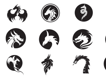Dragon logo vector preview picture