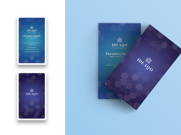 Dark Business Card-Vertical preview picture