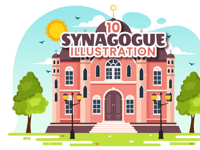 10 Synagogue Building Illustration