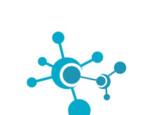 Neuron logo icon design template flat vector