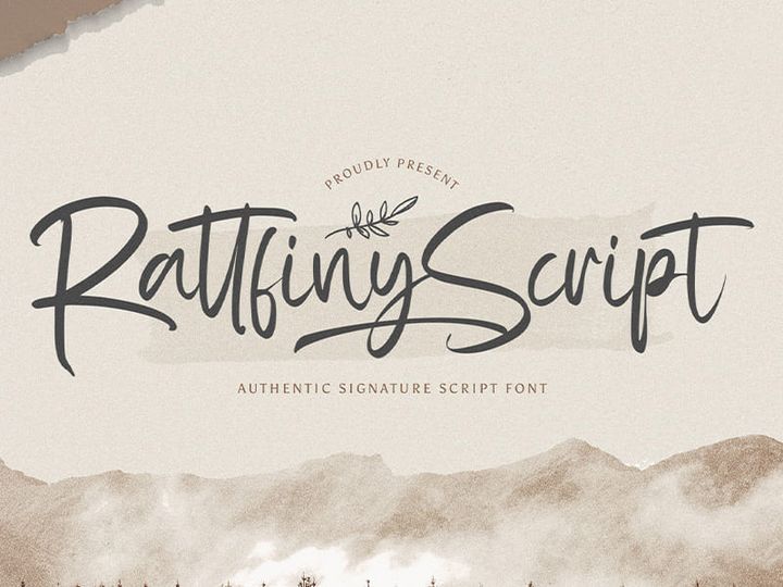 Rattfiny Script - Signature Script Font