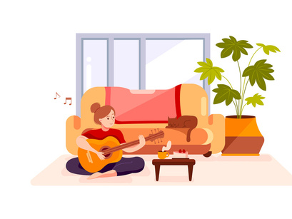 M95_Relax at Home Illustrations
