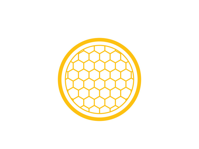 Bee icon design illustration