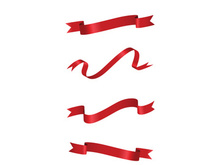 Ribbon illustration design template