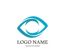 Branding identity corporate eye care vector logo design