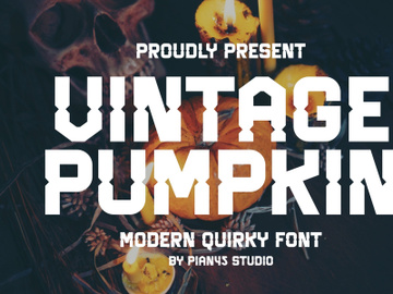 Vintage Pumpkin - Modern Quirky Font preview picture