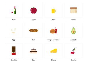 Food Color Icons