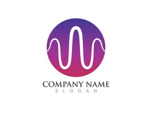 Sound wave equalizer logo vector