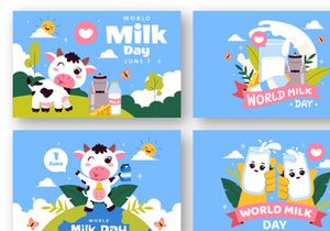 9 World Milk Day Illustration