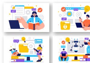 9 Informatics Logistics Software Illustration