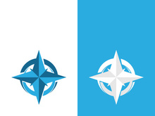 Compass logo template vector icon illustration design