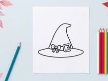 Minimalist party hat with geometric cutouts for celebration. Simple festive cone design for birthdays, New Year, and events.
