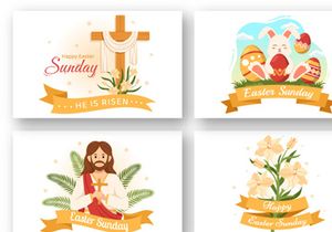 17 Happy Easter Sunday Day Illustration