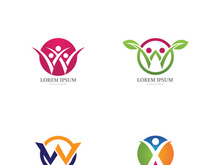 W Letter Logo Template vector illustration design