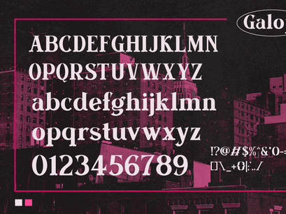 Galojo - Modern Serif Typeface