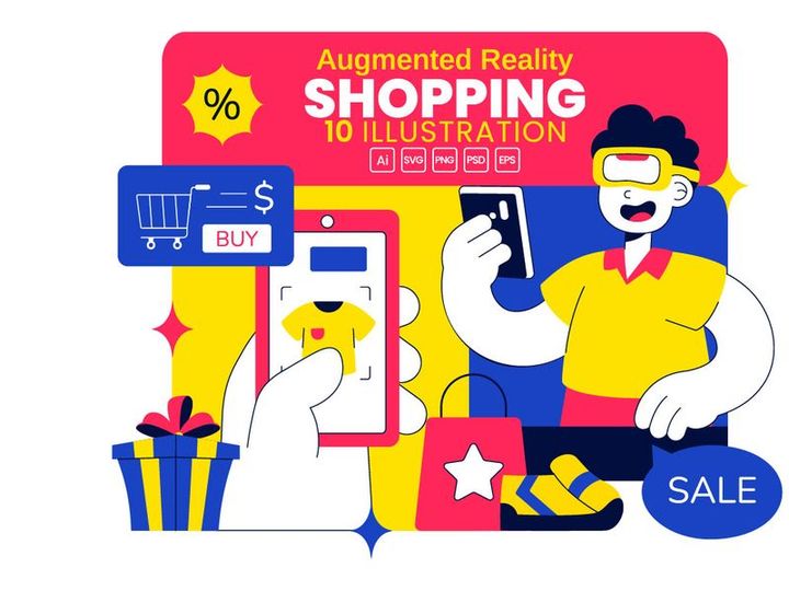 10 Augmented Reality Shopping Illustration