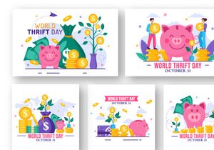 11 World Thrift Day Illustration