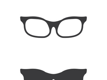 Glasses symbol vector icon preview picture