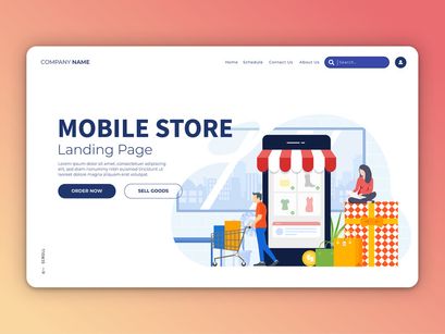 [Vol. 7] Online Stuff - Landing Page Illustration