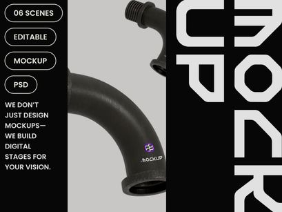 Elbow Pipe Mockup