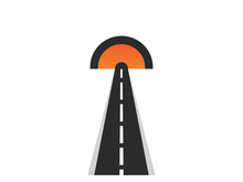 road logo and symbol template vector