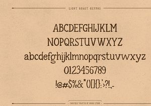 Light Roast - Handdrawn Serif