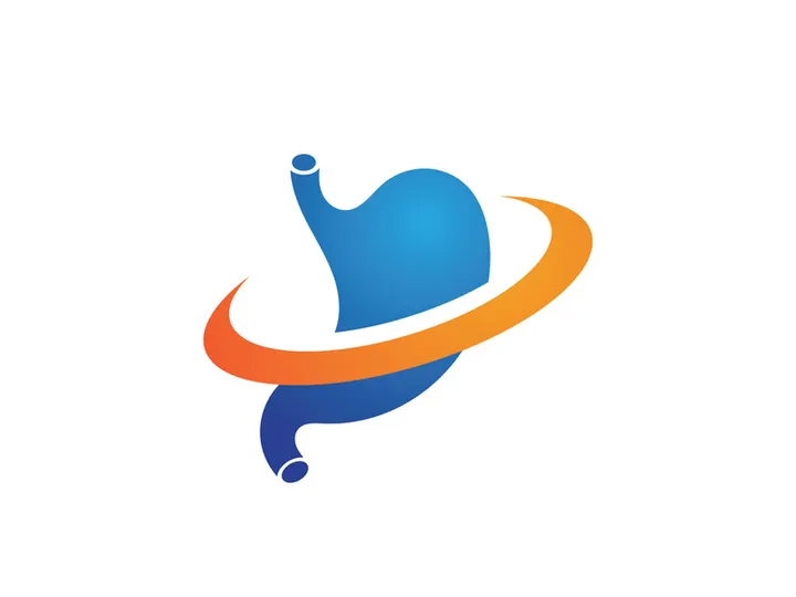 Stomach care icon logo designs illustration