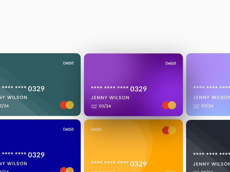 Banking card design