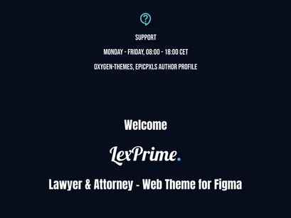 Lex Prime - Lawyer & Attorney - Web Theme for Figma