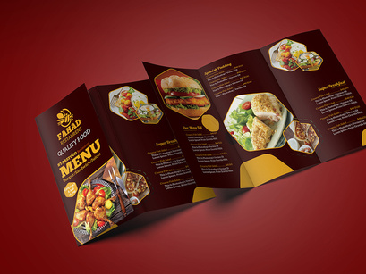 Fast Food Trifold Brochure