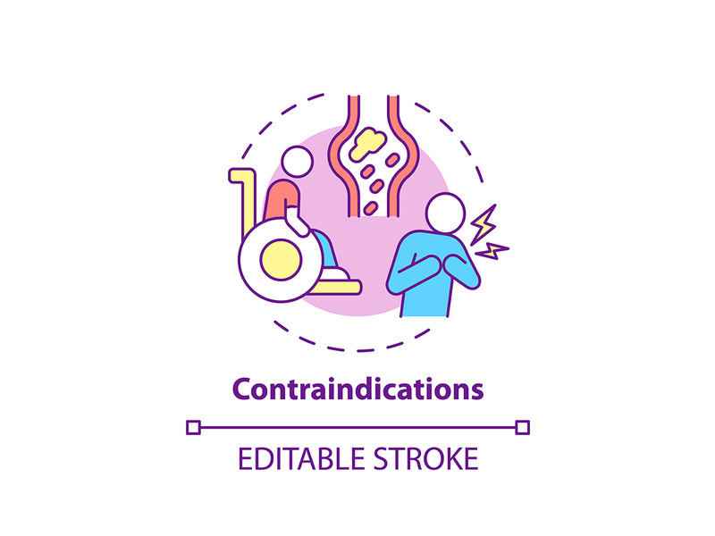 Contraindications concept icon