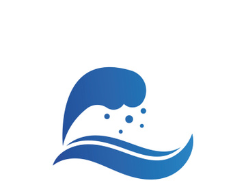 Ocean water wave wave logo design. preview picture