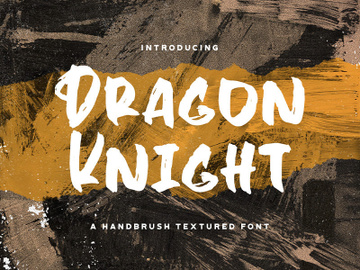 Dragon Knight - Textured Brush Font preview picture