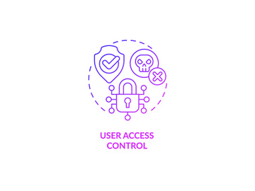 User access purple gradient control concept icon preview picture