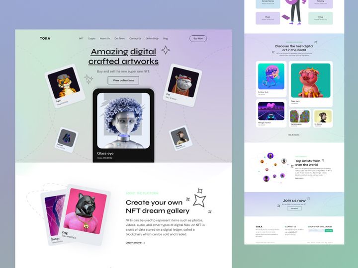 NFT- Marketplace landing Page