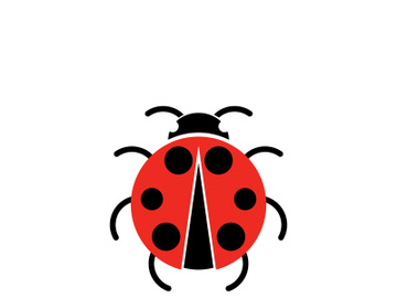 ladybird animal  vector logo symbol icon preview picture