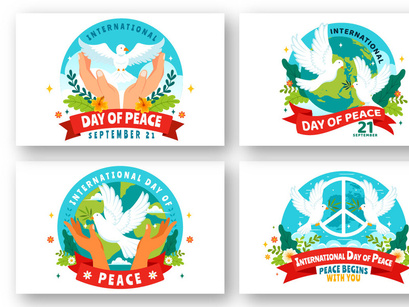 12 International Peace Day Illustration