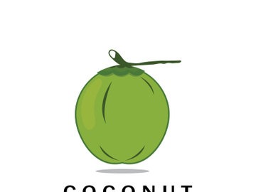 coconut logo design template illustration vector preview picture