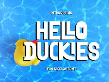 Hello Duckies - Fun Display Font preview picture