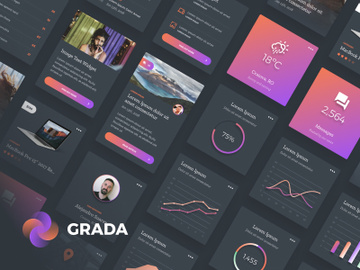 Grada - Free Figma UI Kit preview picture