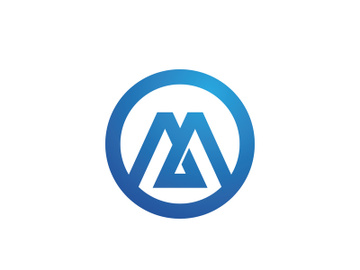 M Letter illustration icon Logo Template preview picture