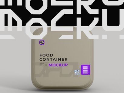 Food Container Mockup